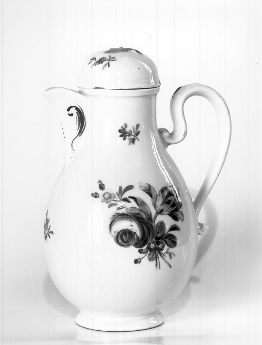 motivo decorativo floreale (brocca, opera isolata) - manifattura viennese (sec. XIX)