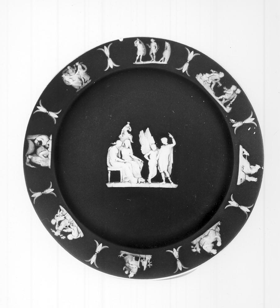 cammei bianchi (piatto, opera isolata) - manifattura inglese (inizio sec. XIX)