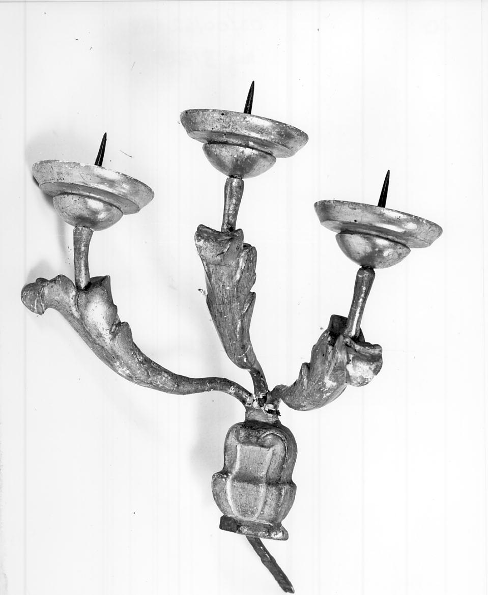 candeliere da parete, opera isolata - ambito italiano (metà sec. XVIII)