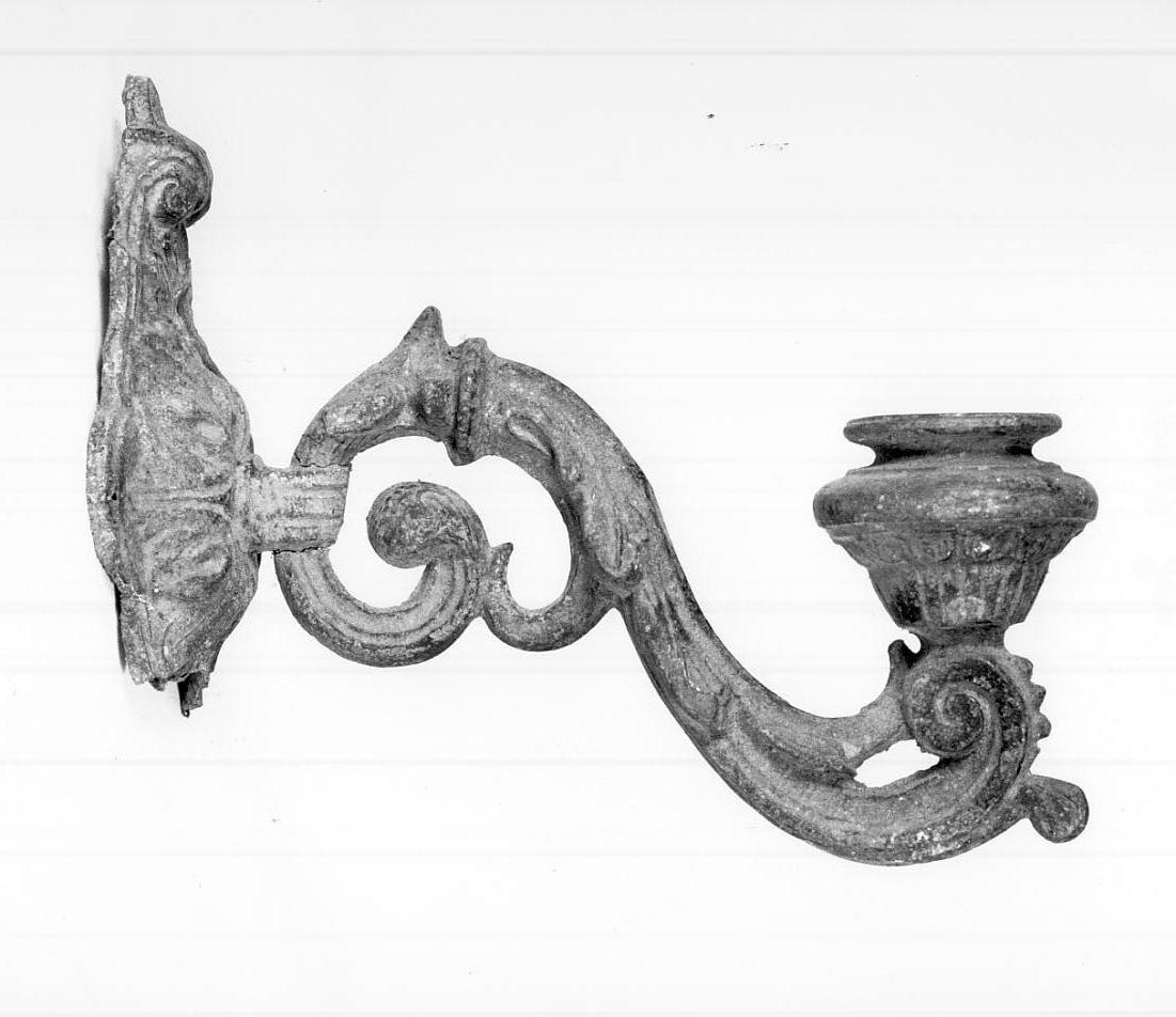 candeliere da parete, opera isolata - ambito italiano (seconda metà sec. XVIII)