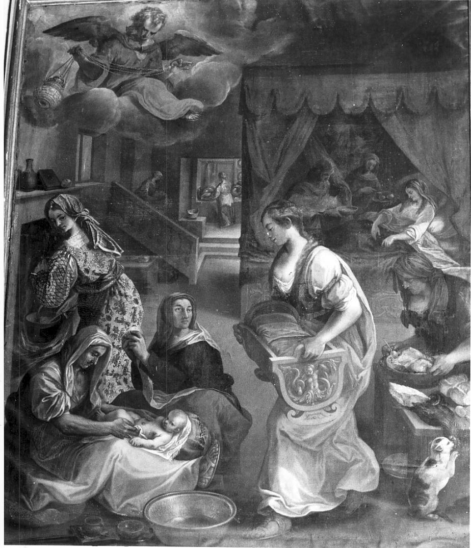 Natività della Vergine (dipinto, opera isolata) di Borgani Francesco (attribuito) (prima metà sec. XVII)