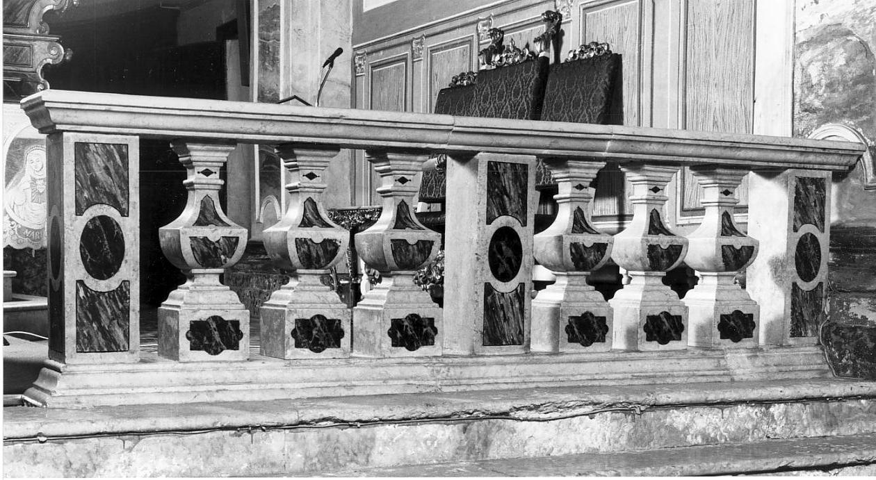 balaustrata, opera isolata di Arrighino Panizzolo Gabriele (terzo quarto sec. XVII)