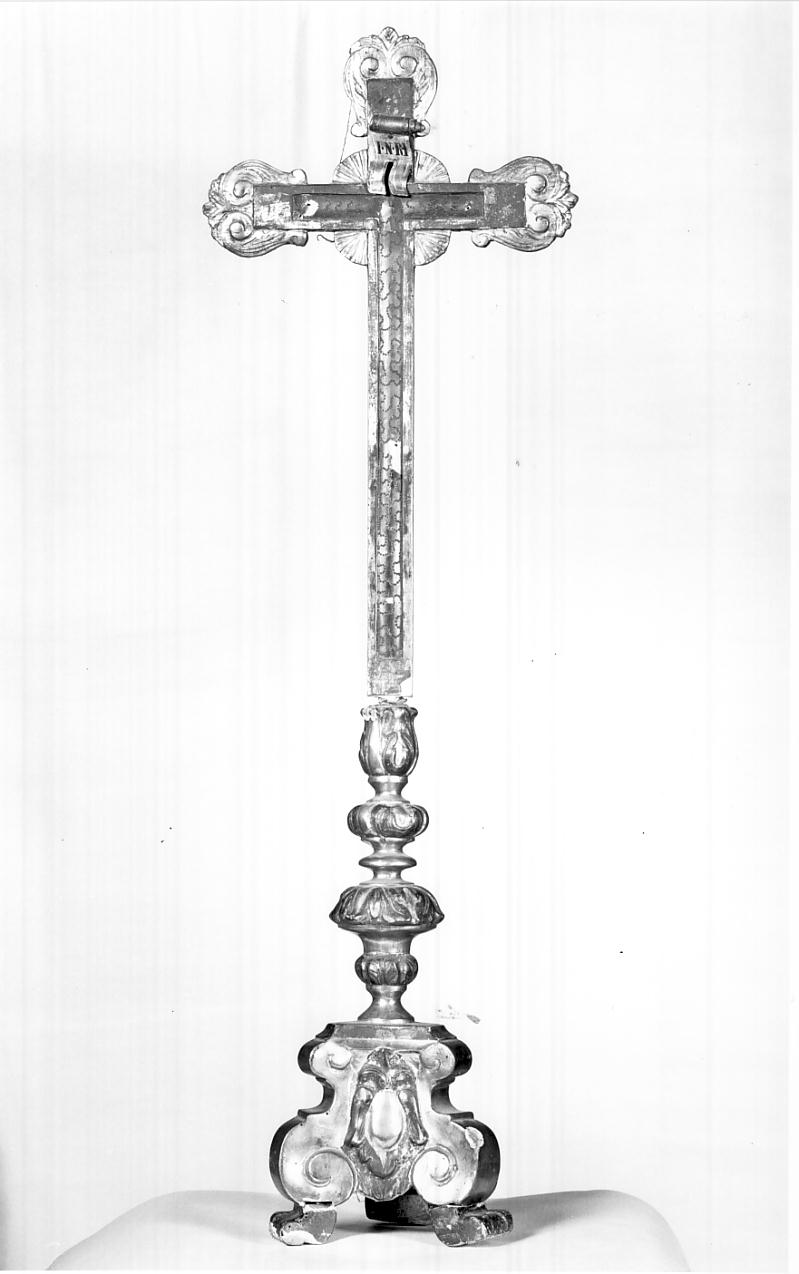 croce d'altare, opera isolata - ambito mantovano (seconda metà sec. XVIII)