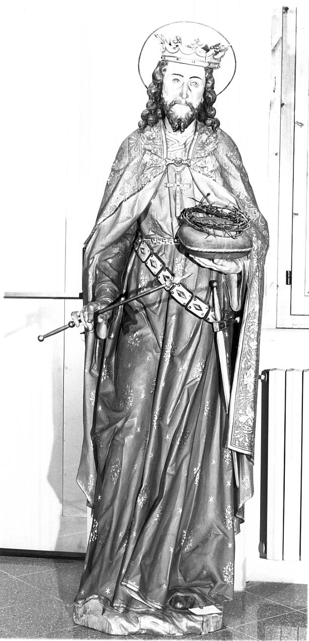 San Luigi IX, re di Francia (statua, opera isolata) - ambito lombardo (prima metà sec. XVIII)