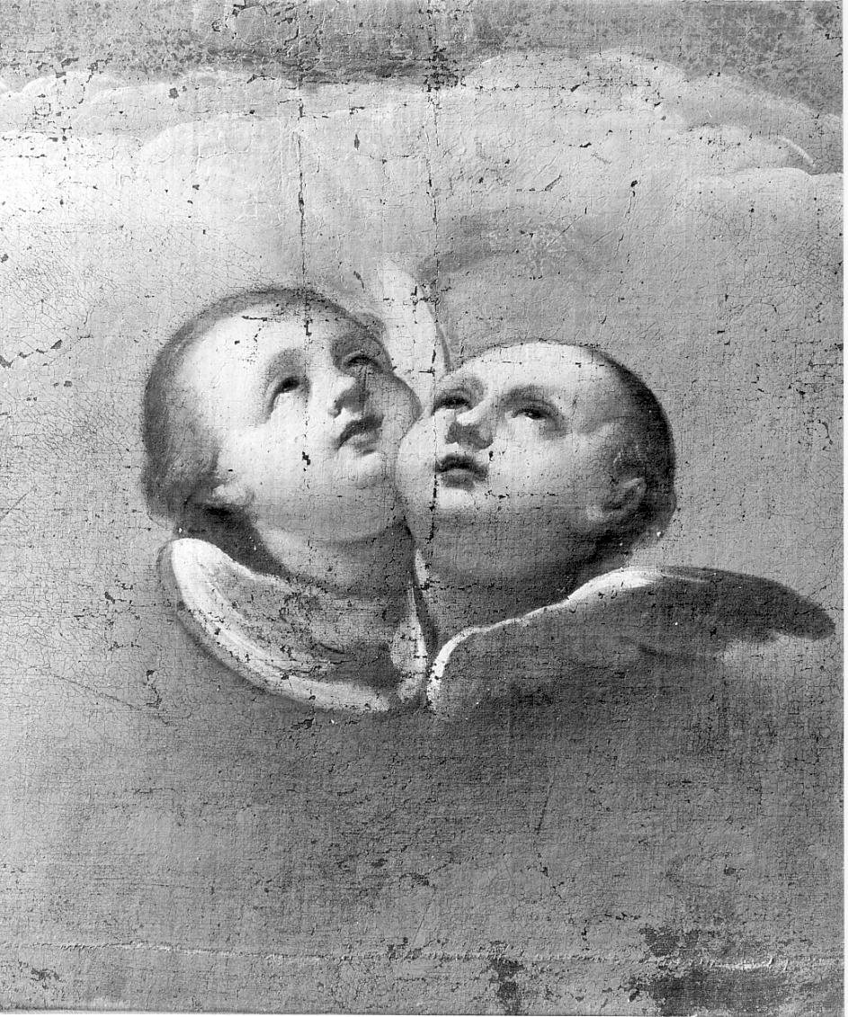 due cherubini (dipinto, frammento) di Araldi Felice (attribuito) (sec. XVIII)