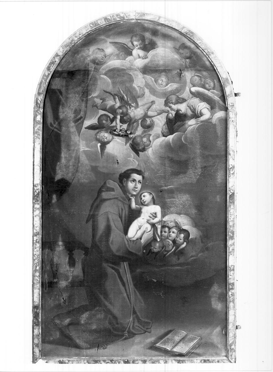 San'Antonio col Bambino Gesù (dipinto, opera isolata) di Savi Domenico (attribuito) (metà sec. XVII)