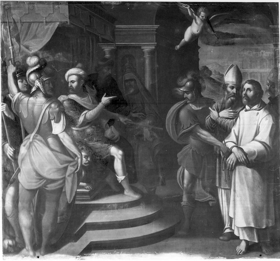 Il giudizio dei Santi Vincenzo e Benigno (dipinto, opera isolata) di Savi Domenico (attribuito) (metà sec. XVII)