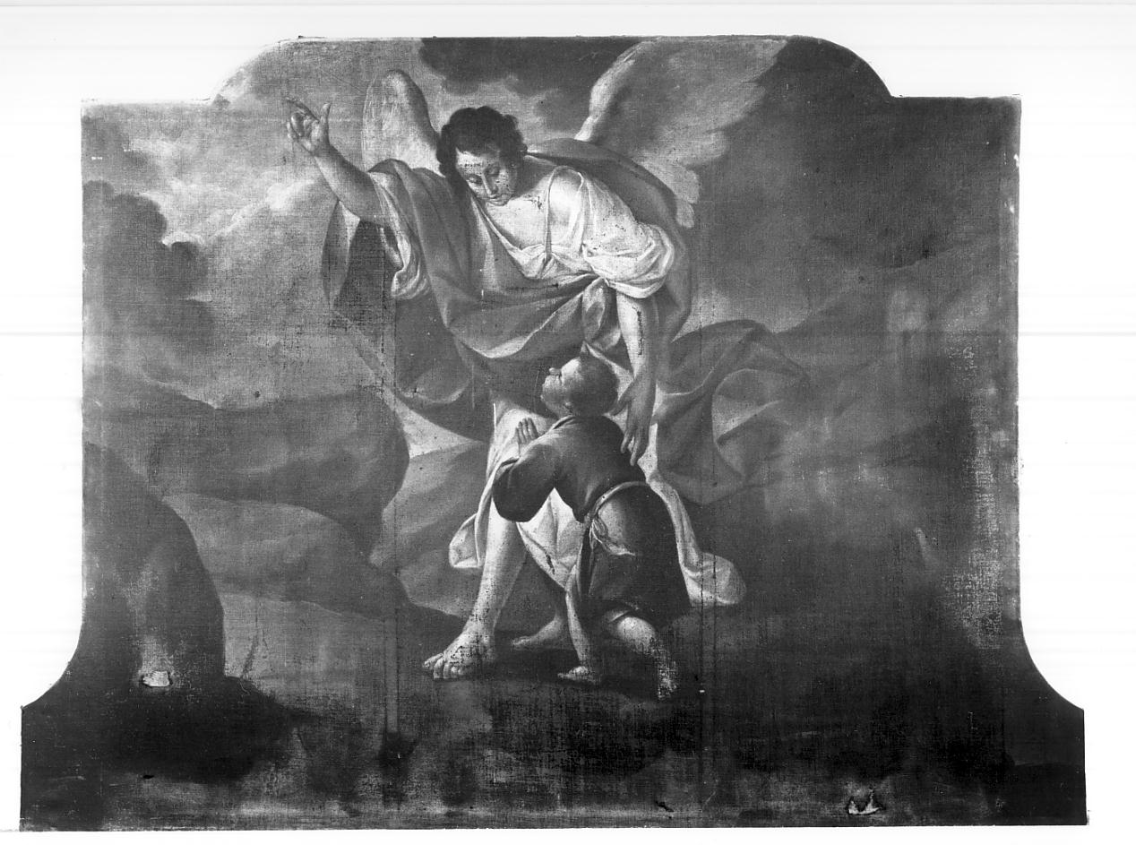 Angelo custode (dipinto, opera isolata) - ambito italiano (seconda metà sec. XVIII)