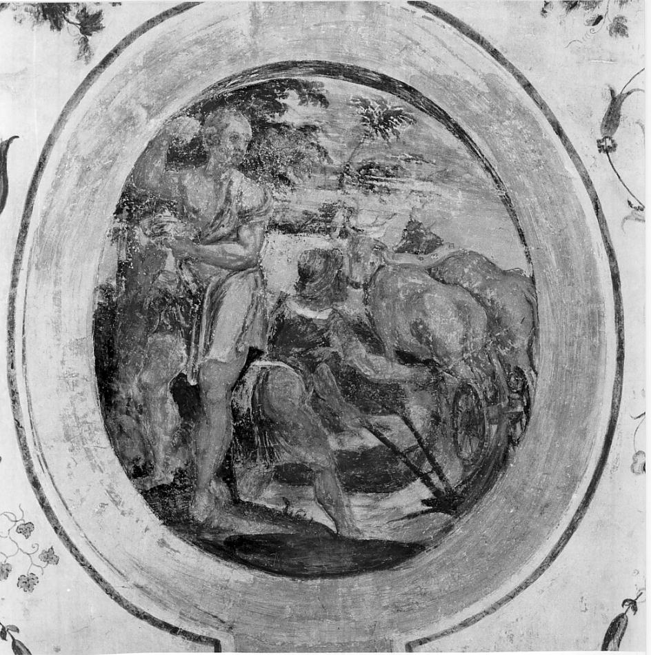 le occupazioni delle stagioni (dipinto, insieme) di Pesenti Pietro Martire detto Sabbioneta (attribuito) (fine sec. XVI)