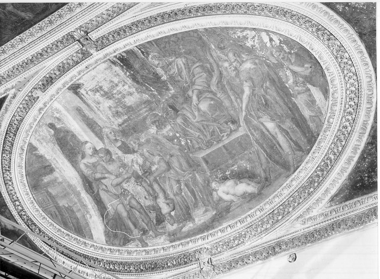 Giudizio di Salomone (dipinto, elemento d'insieme) di Campi Bernardino (cerchia) (sec. XVI)