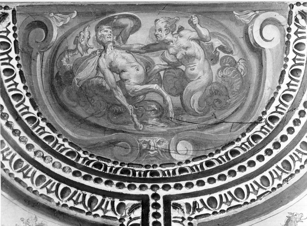 duello di mostri (dipinto, coppia) di Campi Bernardino (attribuito), Fornaretto Mantovano (attribuito) (seconda metà sec. XVI)