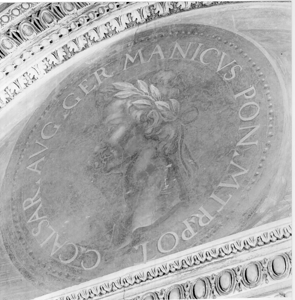 moneta dell'imperatore romano Caligola (dipinto, elemento d'insieme) - ambito lombardo (sec. XVI)
