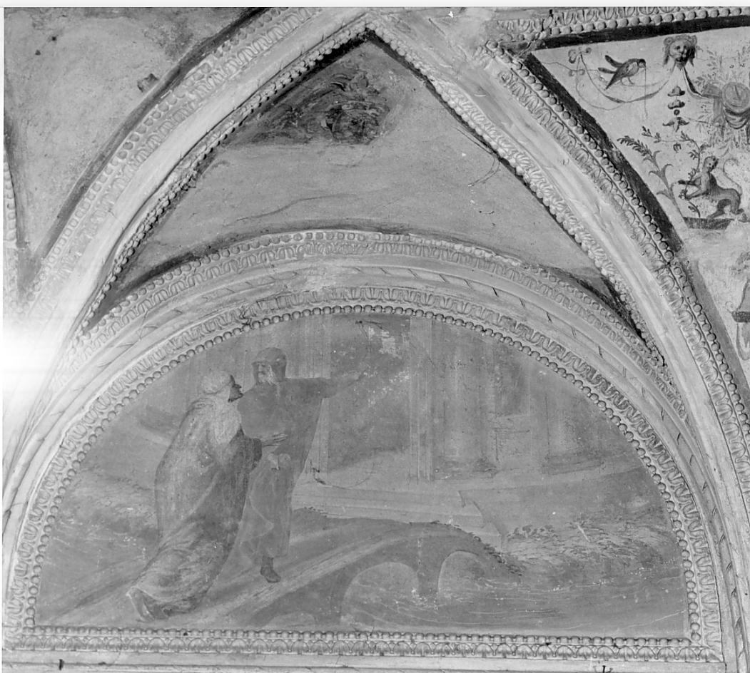 la capanna trasformata in tempio (dipinto, elemento d'insieme) di Campi Bernardino (attribuito) (sec. XVI)