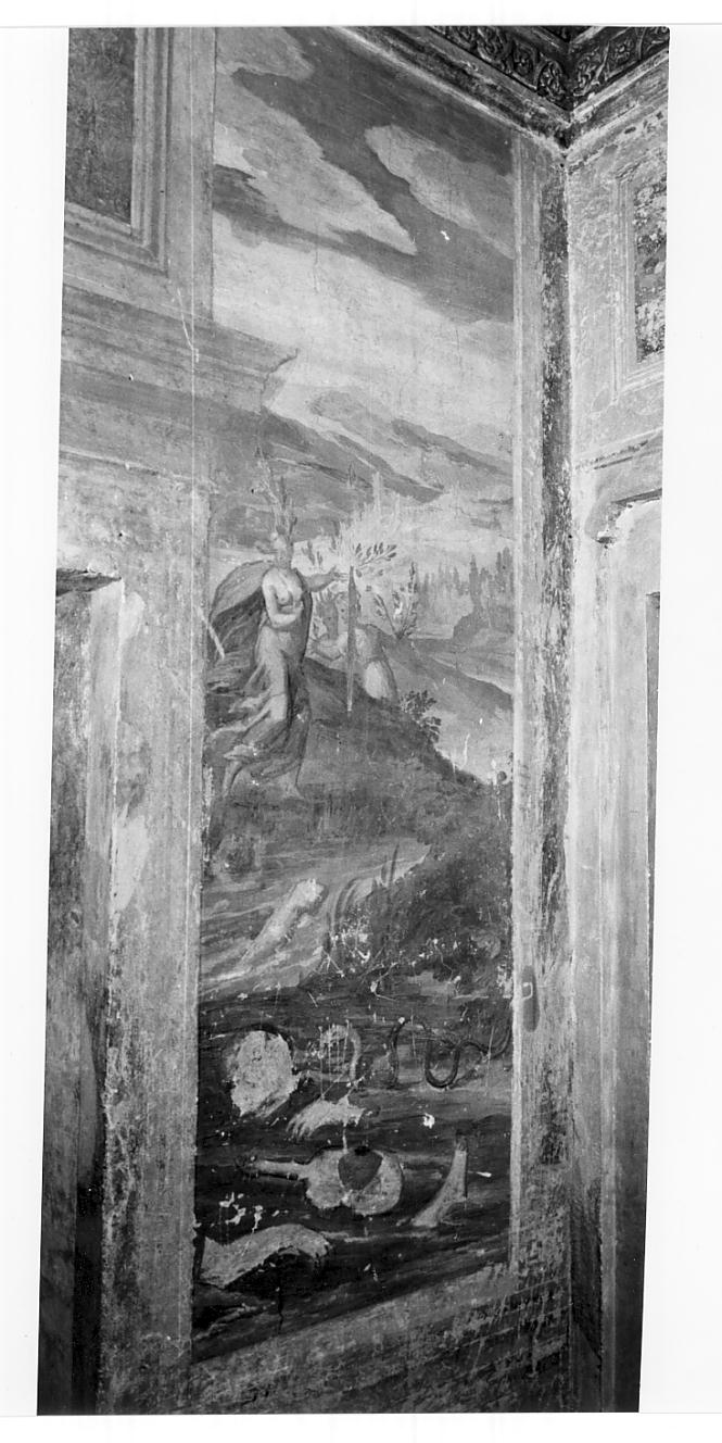 Orfeo fatto a pezzi dalle Baccanti (dipinto, elemento d'insieme) di Pesenti Francesco detto Sabbioneta (attribuito), Pesenti Vincenzo detto Sabbioneta (attribuito) (seconda metà sec. XVI)