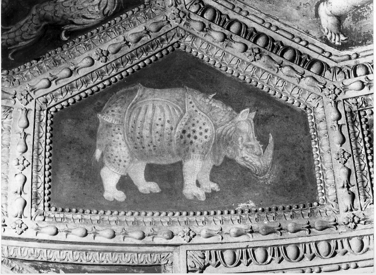 animali terrestri (dipinto, serie) di Campi Bernardino (attribuito) (sec. XVI)