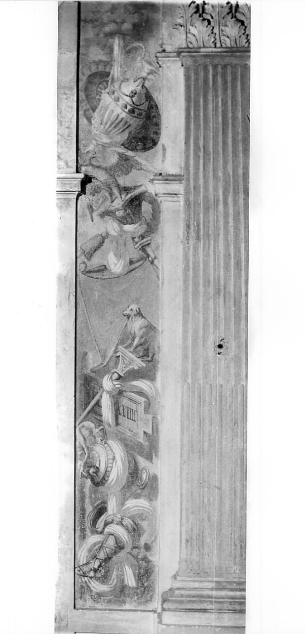 panoplie (dipinto, serie) - ambito lombardo (seconda metà sec. XVI)