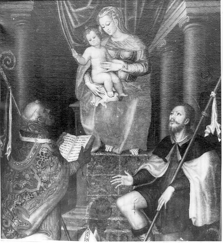 Madonna con Bambino e Santi (dipinto, opera isolata) di Cossali Grazio (sec. XVII)