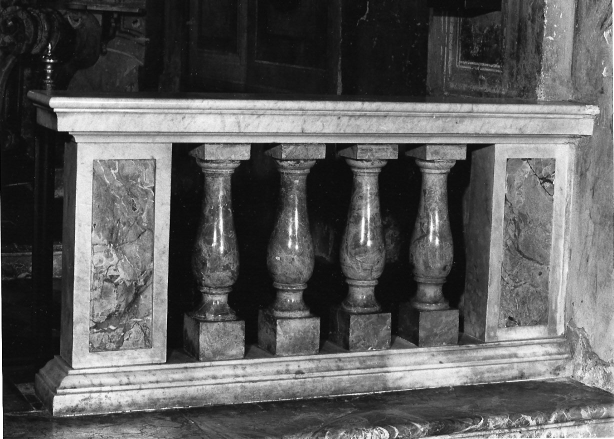 balaustrata, elemento d'insieme - ambito cremonese (seconda metà sec. XIX)