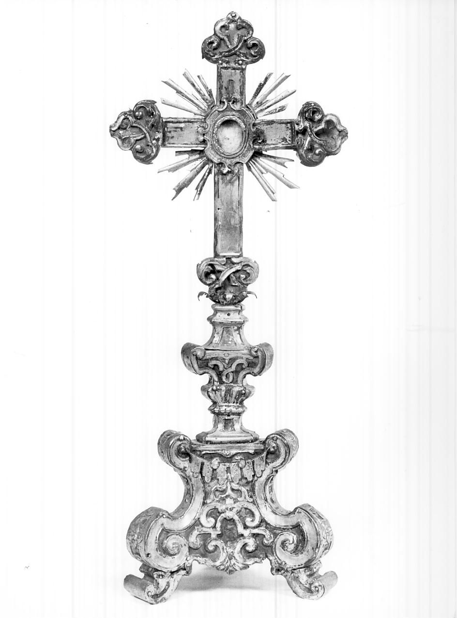 croce d'altare, opera isolata - ambito italiano (seconda metà sec. XVIII)