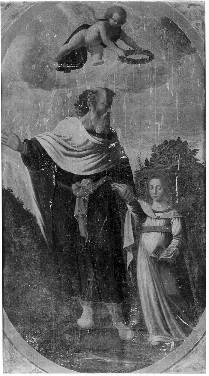 San Gioacchino e la Madonna bambina (dipinto, opera isolata) di Savi Domenico (sec. XVI)