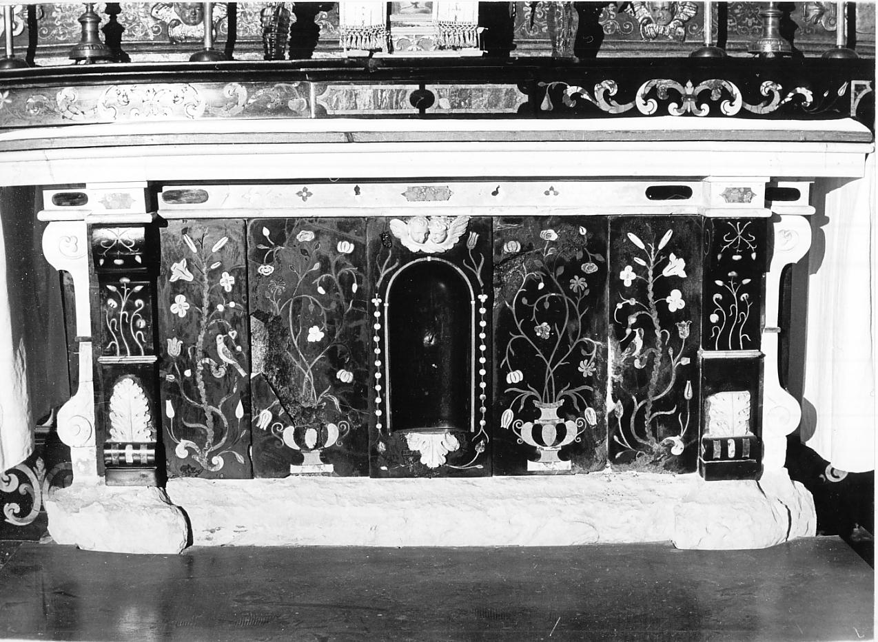 mensa d'altare, elemento d'insieme - ambito Italia settentrionale (sec. XVII)