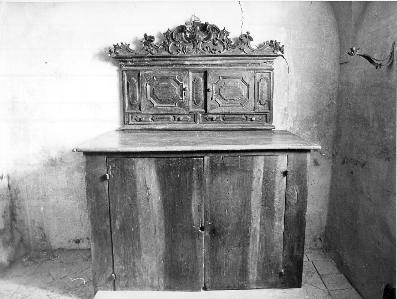 cassone di sacrestia, opera isolata - ambito Italia settentrionale (sec. XVIII)