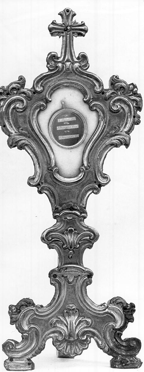 reliquiario - a ostensorio, opera isolata - ambito Italia settentrionale (sec. XVIII)