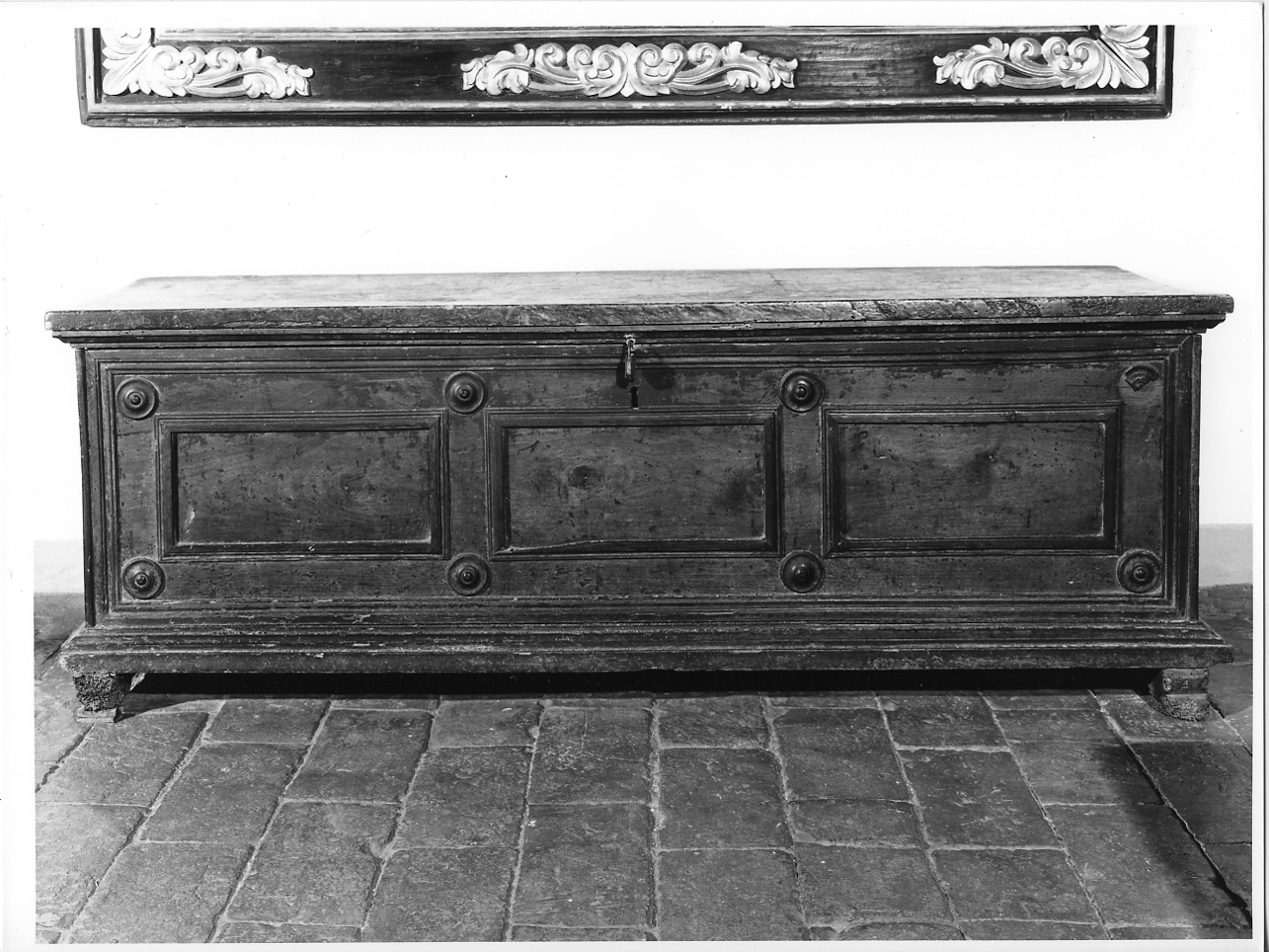 cassapanca, opera isolata - ambito mantovano (sec. XVII)