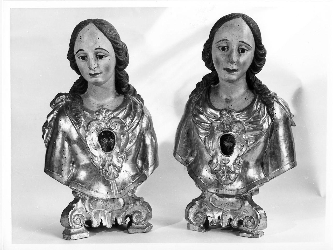 reliquiario - a busto, serie - ambito mantovano (seconda metà sec. XVII)