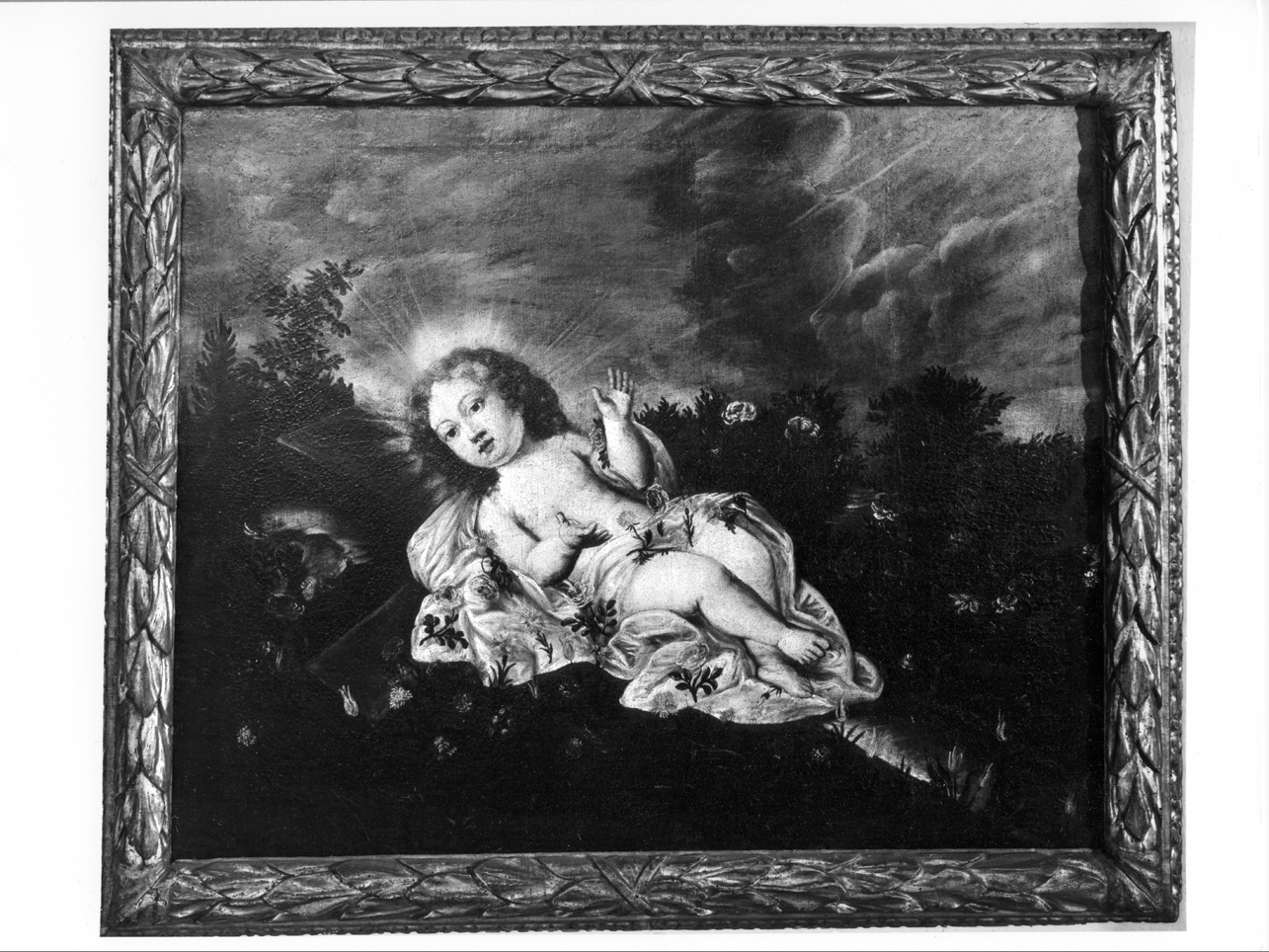 Gesù Bambino (dipinto, opera isolata) - ambito lombardo (sec. XVII)
