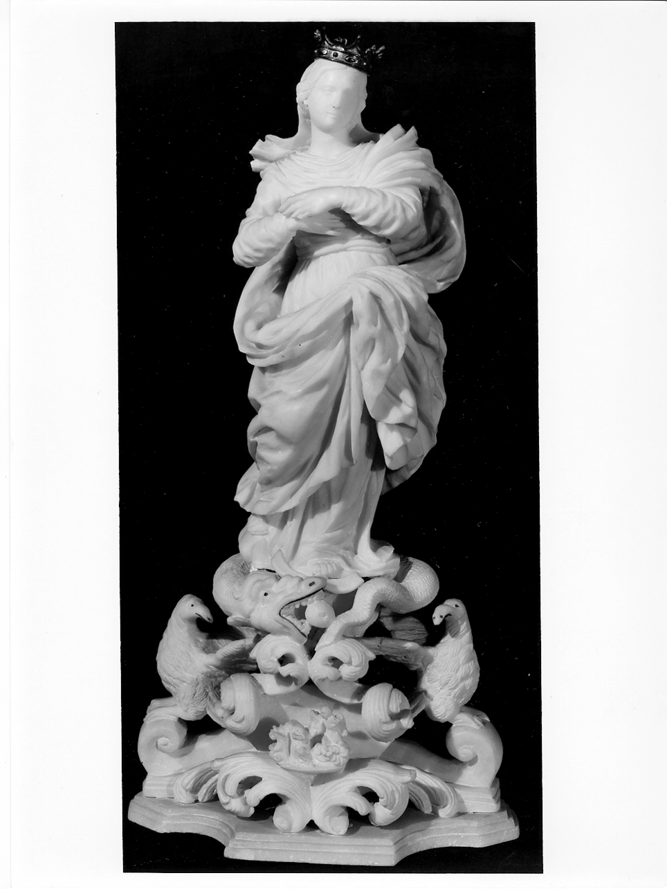 Madonna Immacolata (statuetta, opera isolata) - ambito bresciano (primo quarto sec. XVIII)