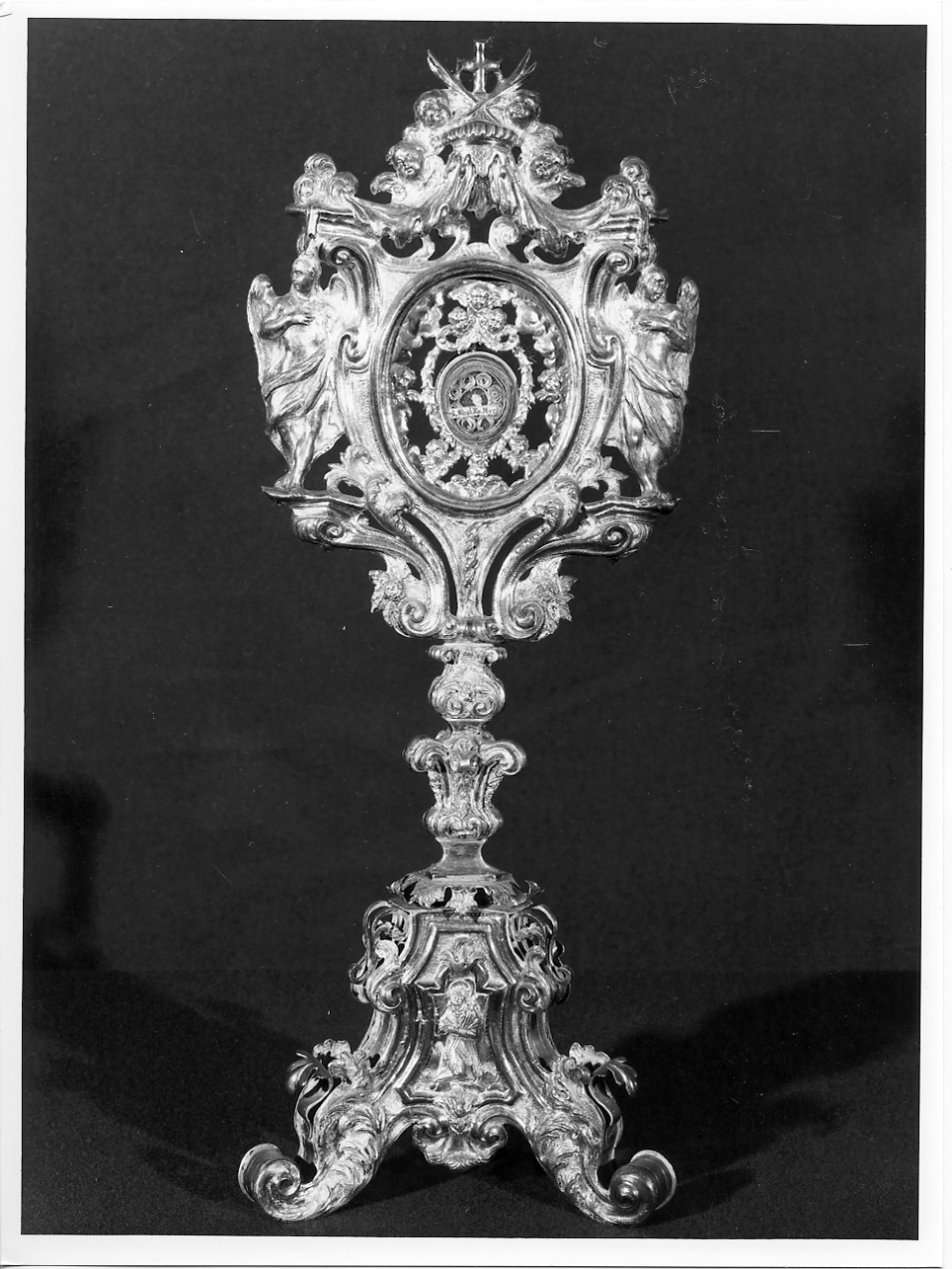 reliquiario - a ostensorio, serie - ambito lombardo (sec. XVIII)