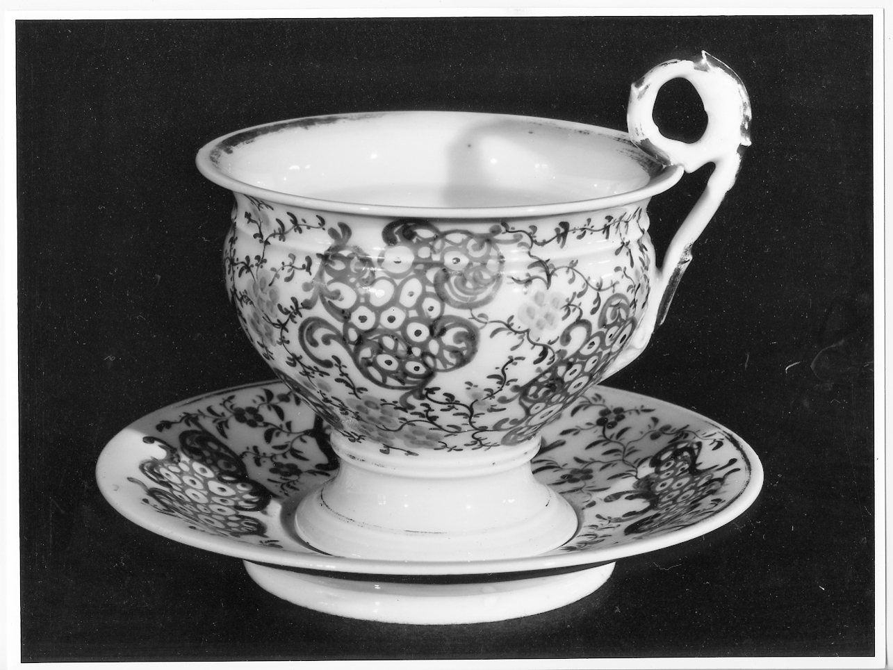 tazza da brodo, insieme - manifattura tedesca (seconda metà sec. XVIII)