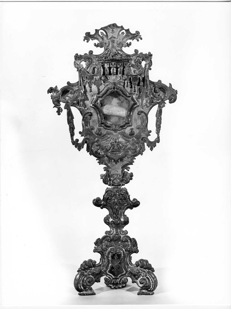 reliquiario - a ostensorio, serie - ambito bresciano (sec. XVIII)