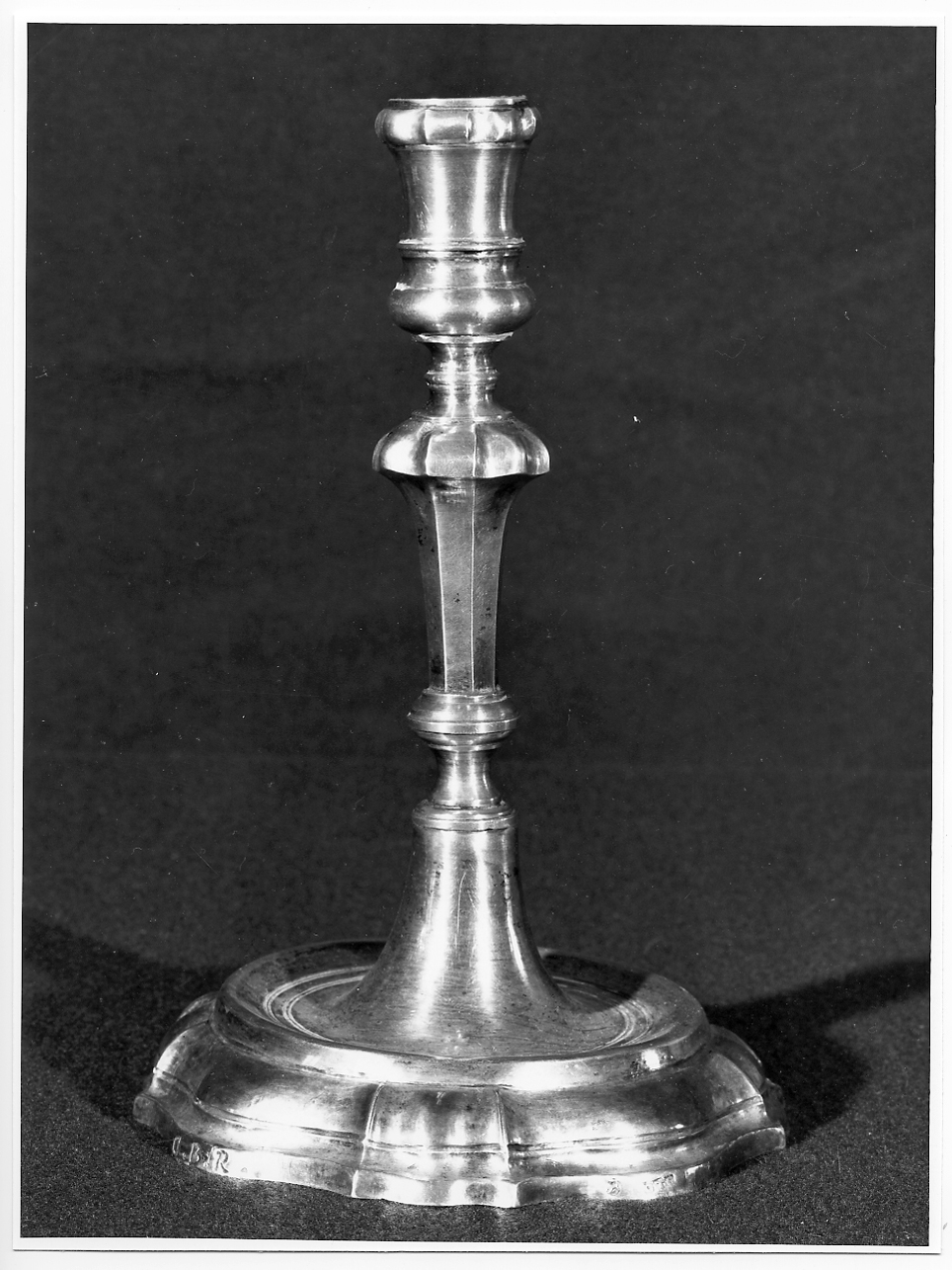 candeliere, opera isolata - bottega bresciana (sec. XVIII)