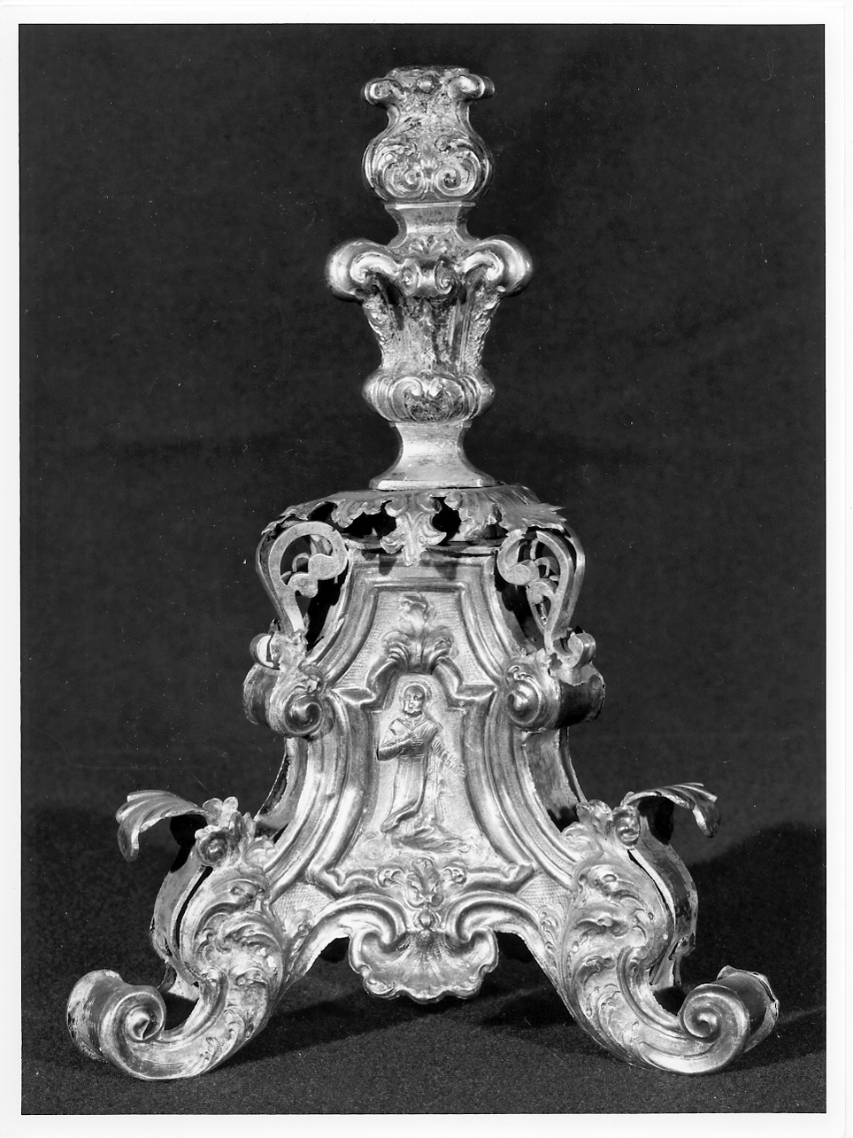 base per reliquiario, serie - ambito mantovano (sec. XVIII)