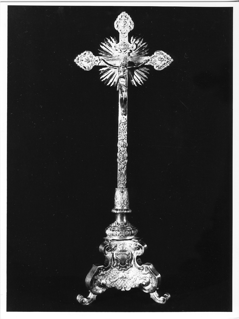 croce d'altare, opera isolata - ambito bresciano (seconda metà sec. XVII)