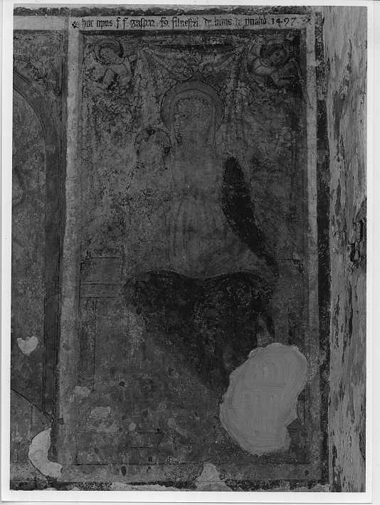 Madonna in trono con Bambino (dipinto, elemento d'insieme) - ambito bresciano (sec. XV)