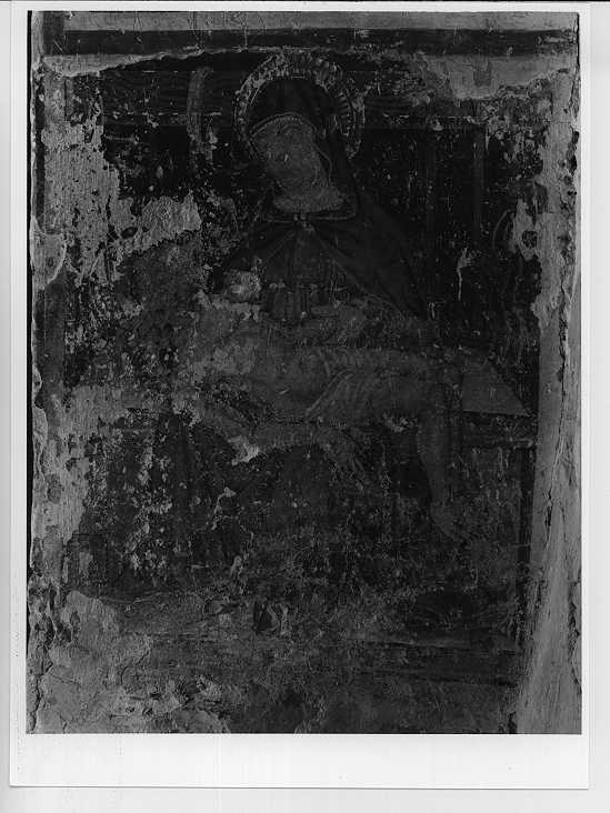 Pietà (dipinto, opera isolata) - ambito bresciano (sec. XV)