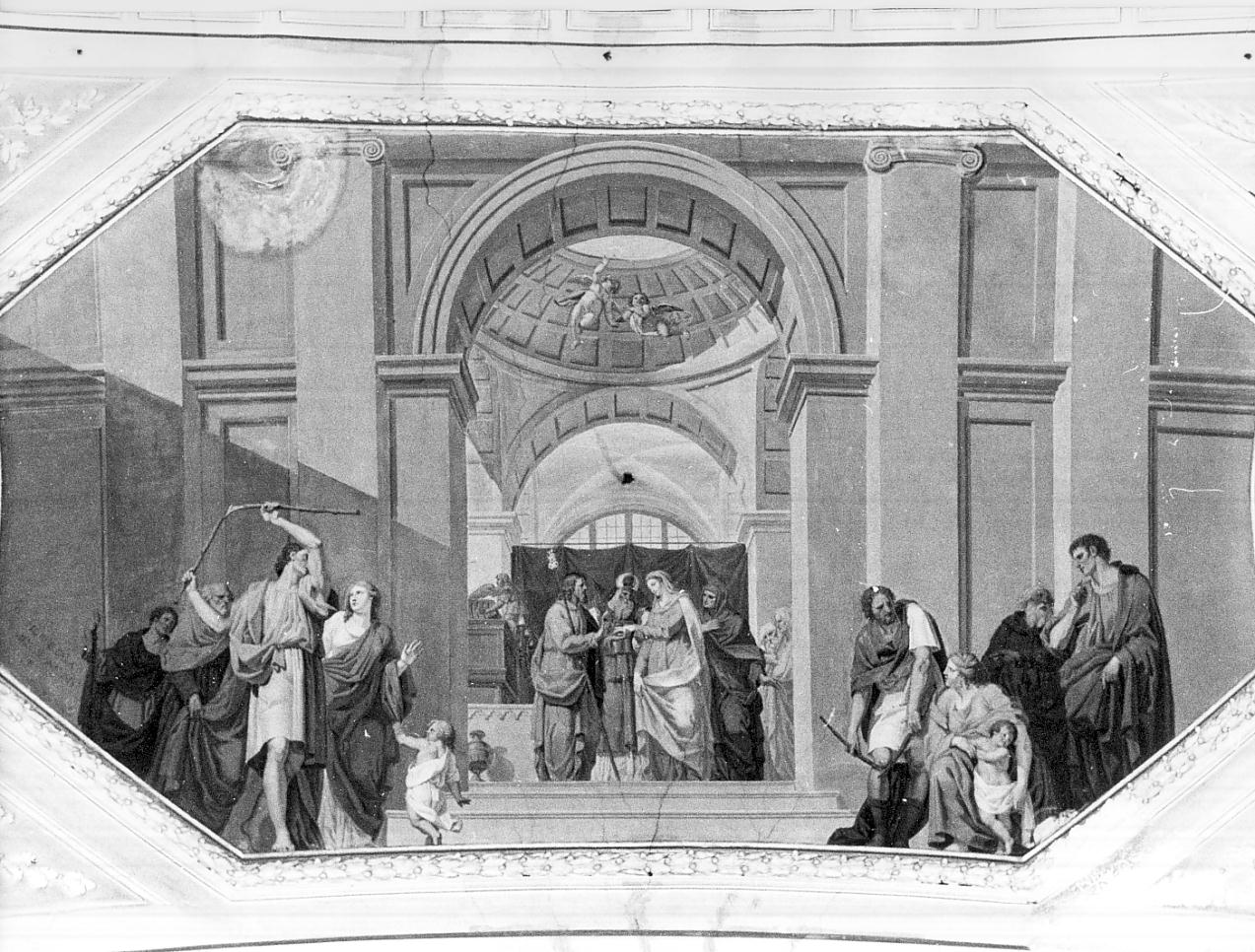 Sposalizio di Maria Vergine (dipinto, opera isolata) di Sala Giosuè (attribuito) (sec. XVIII)