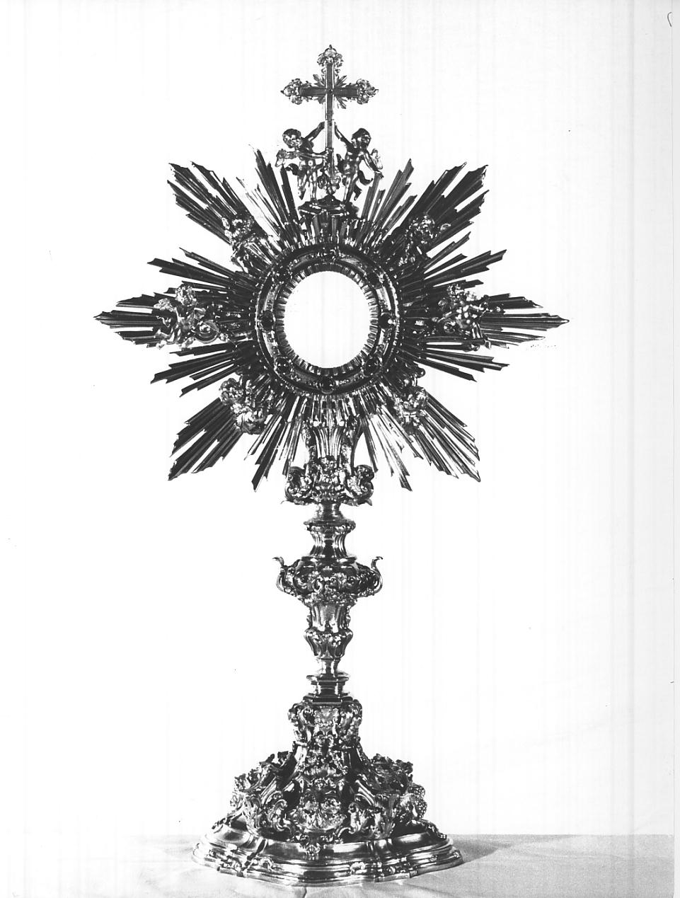 ostensorio, opera isolata - ambito italiano (sec. XVIII)