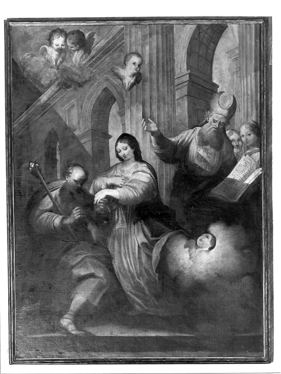 Sposalizio di Maria Vergine (dipinto, opera isolata) - ambito mantovano (prima metà sec. XVIII)