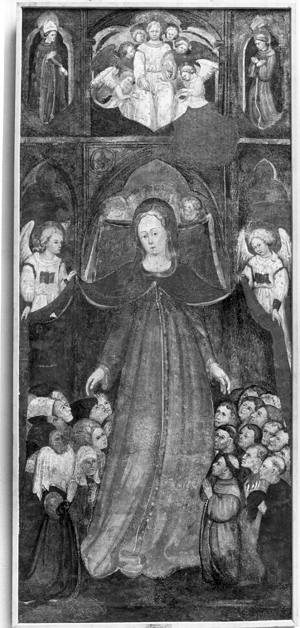 Madonna della Misericordia (dipinto, opera isolata) di Bembo Bonifacio (sec. XV)