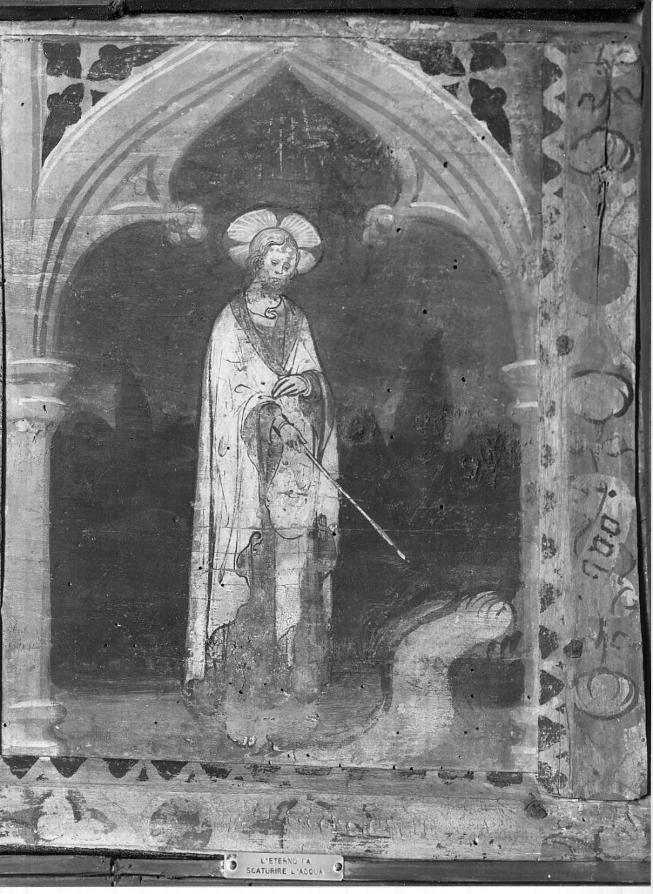L'Eterno fa scaturire l'acqua (dipinto, elemento d'insieme) di Bembo Bonifacio (sec. XV)