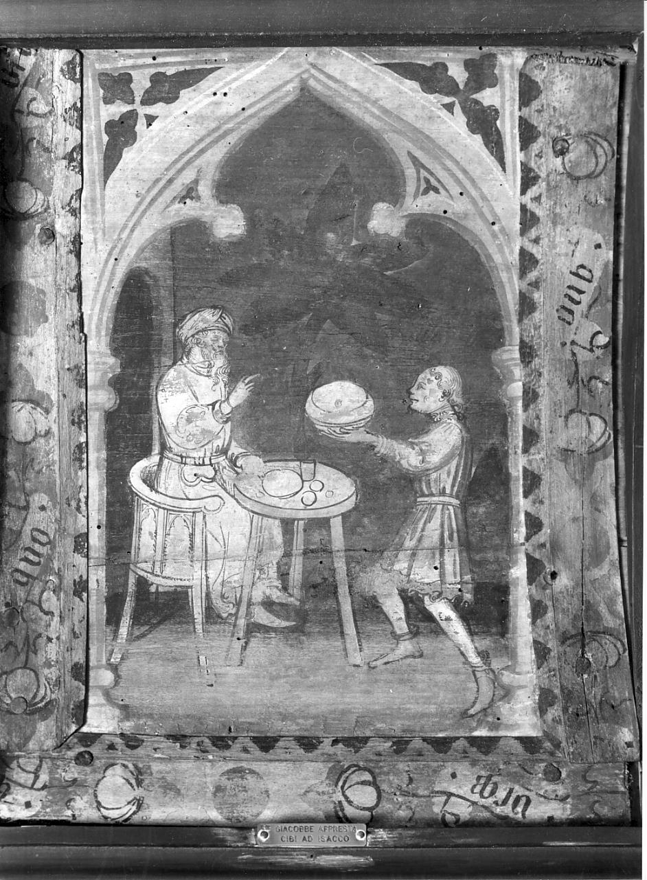 Giacobbe appresta cibi a Isacco (dipinto, elemento d'insieme) di Bembo Bonifacio (sec. XV)