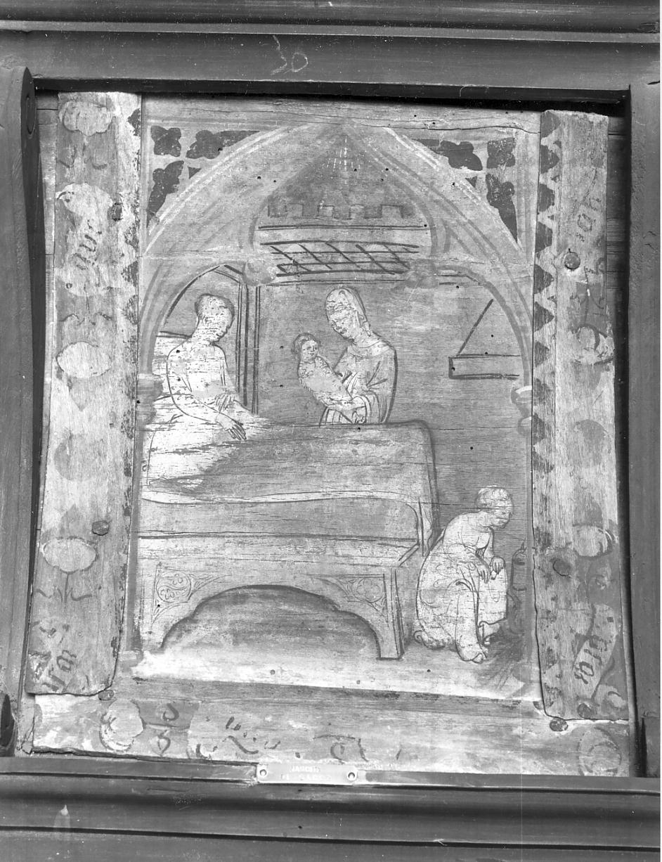 nascita di Isacco (dipinto, elemento d'insieme) di Bembo Bonifacio (sec. XV)
