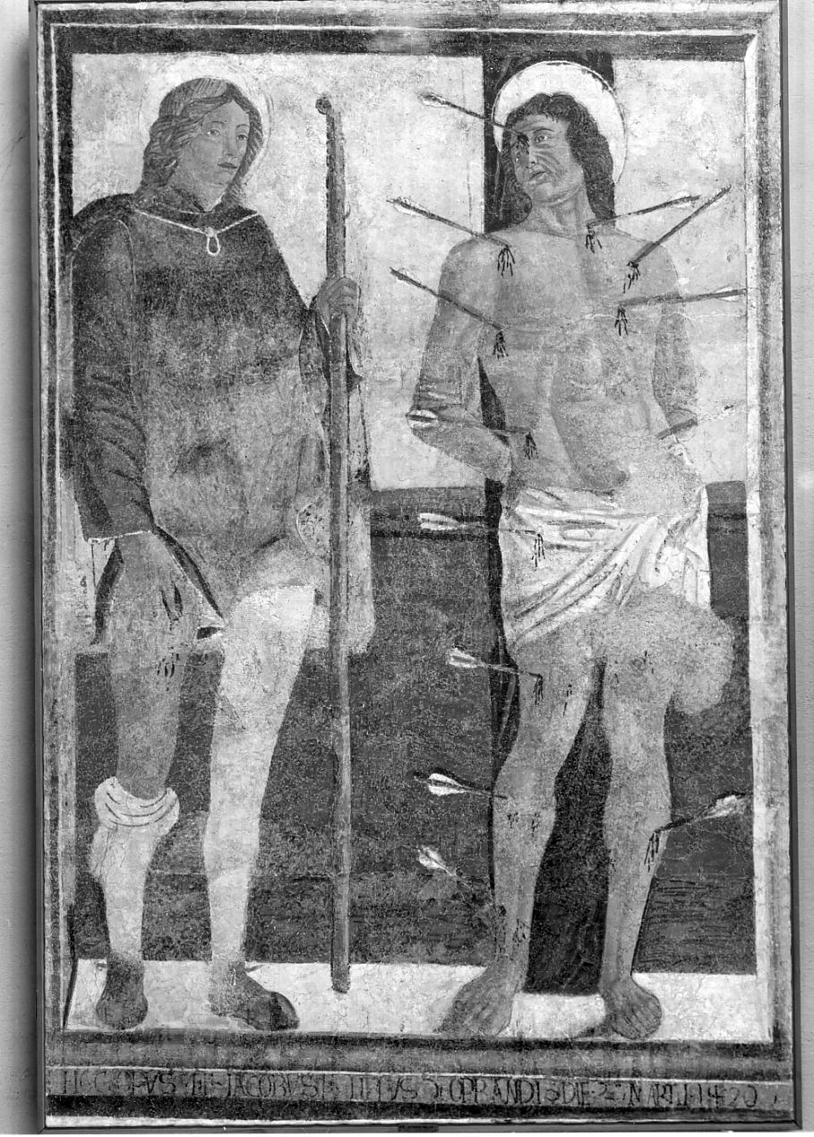 San Rocco e San Sebastiano (dipinto, opera isolata) - ambito italiano (fine sec. XV)