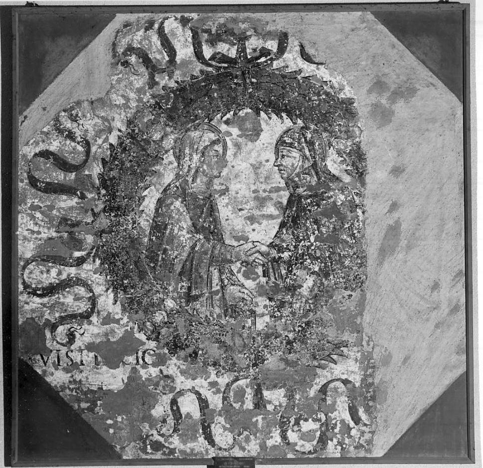 visitazione (dipinto, opera isolata) - ambito italiano (sec. XV)