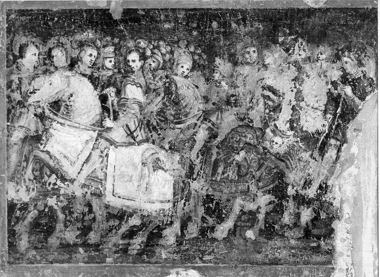 seguito di un trionfo (dipinto, opera isolata) - ambito italiano (sec. XVI)