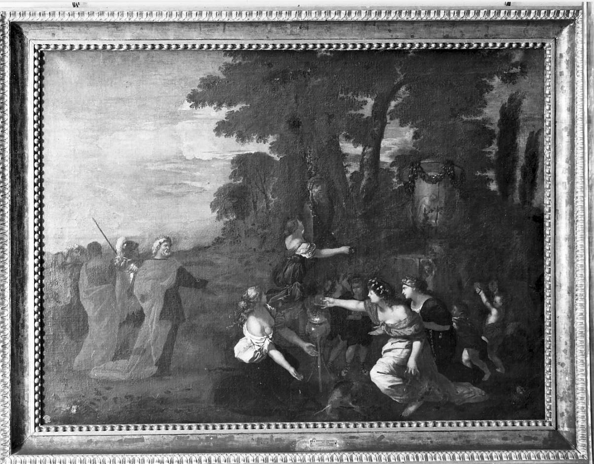 Sacrificio al Dio Termine (dipinto, opera isolata) - ambito italiano (sec. XVII)